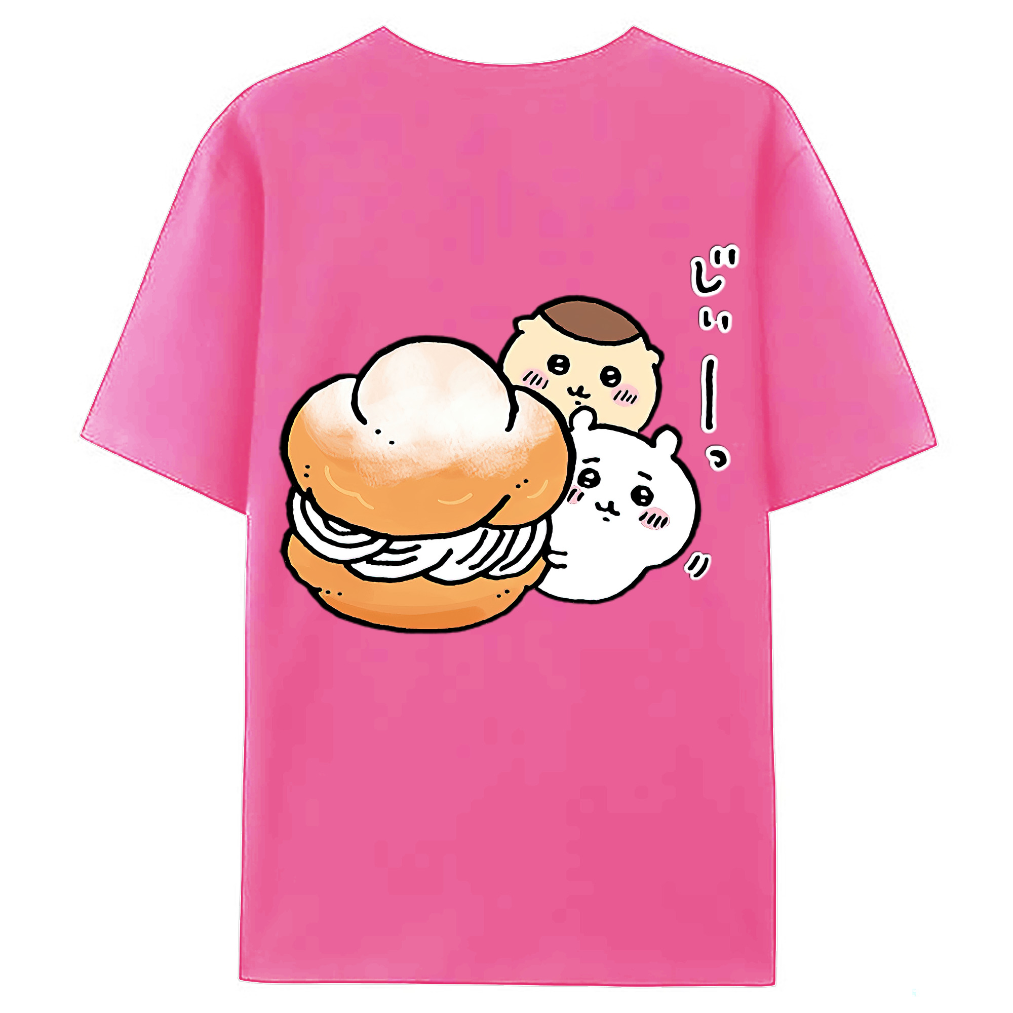 （画像用） ちいかわ くりまんじゅう Chii-kawa kuri manjū レディース半袖Tシャツ(バックプリント)